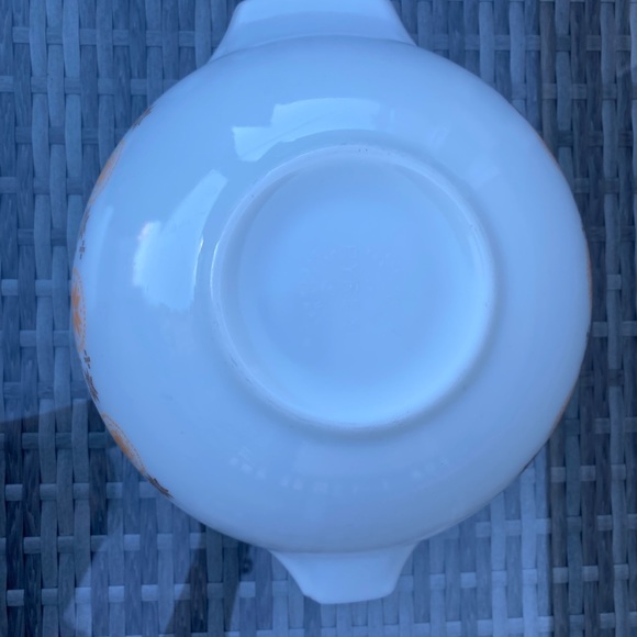 VINTAGE LARGE Pyrex Town and Country Brown HEX Cinderella Mixing Bowl #444 - Picture 3 of 9